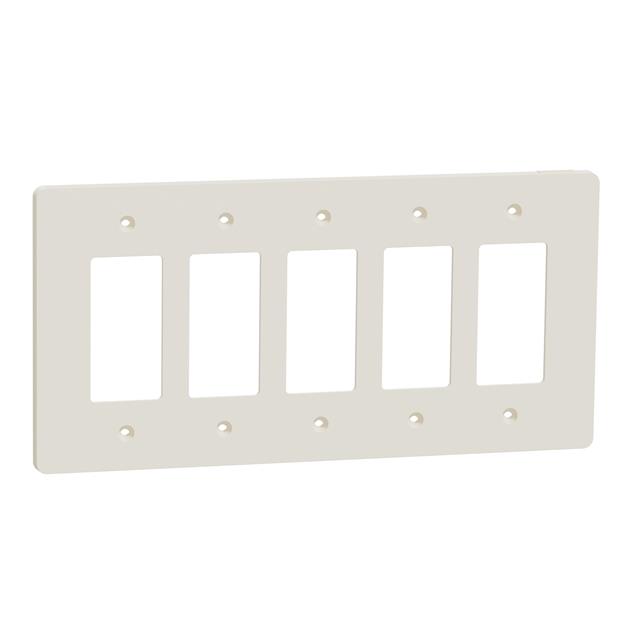 5 GANG MID+ WALL PLATE LA