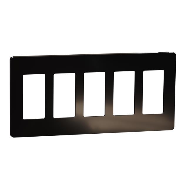 5 GANG SCREWLESS MATTE WALL PLAT