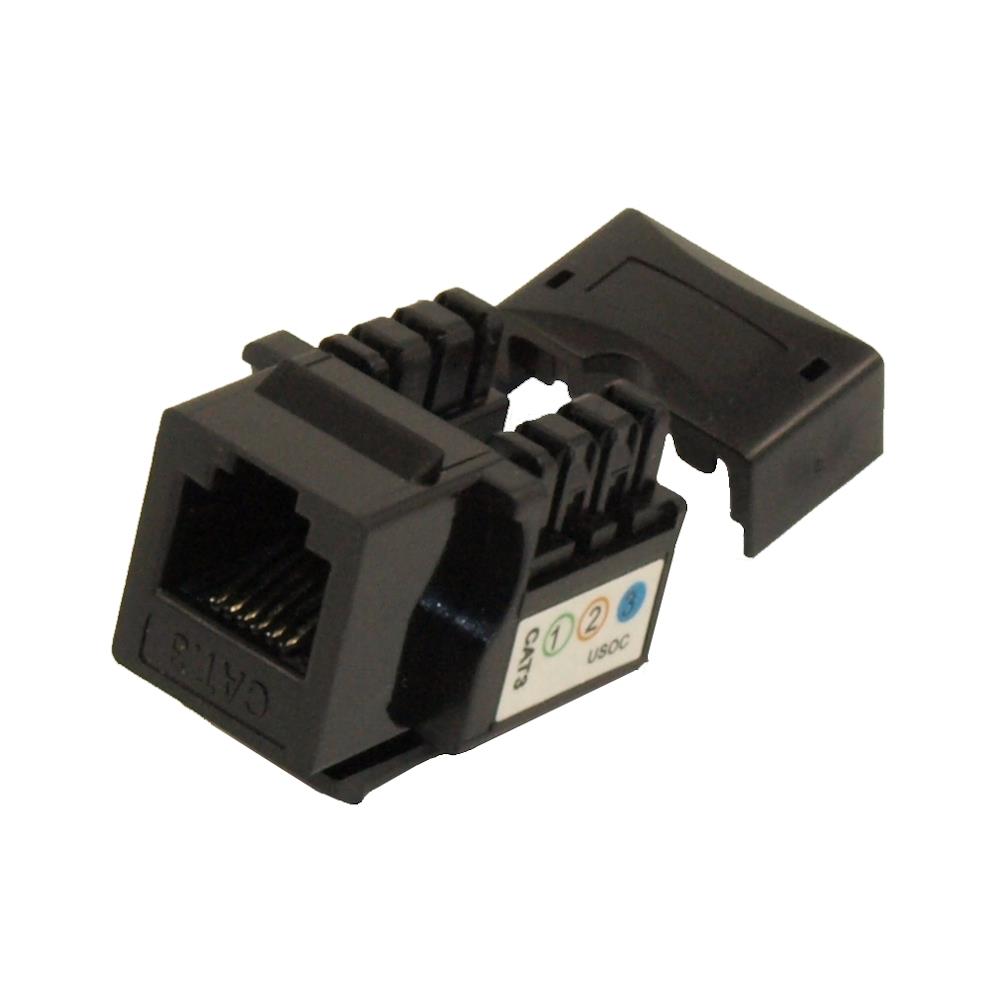 Keystone Insert RJ11/12 Black