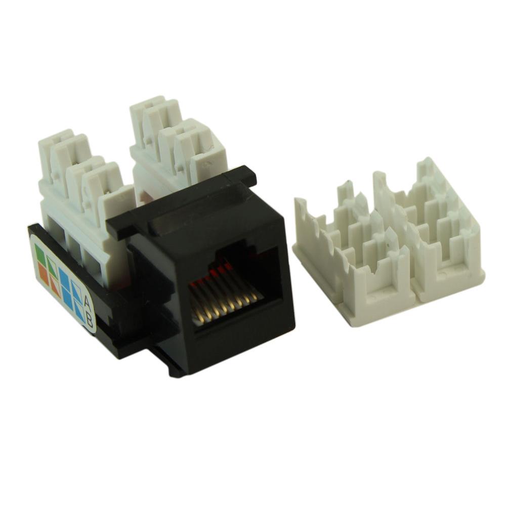 Keystone Insert CAT5E RJ45 Black