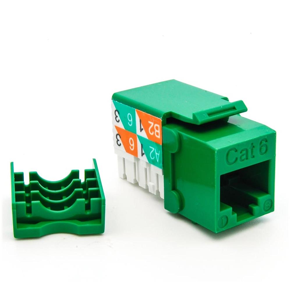 Keystone Insert CAT6 RJ45 Green