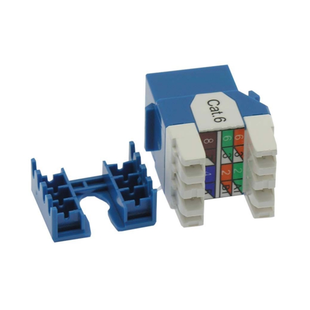 CAT6 KEYSTONE JACK, SNAP-IN, 180