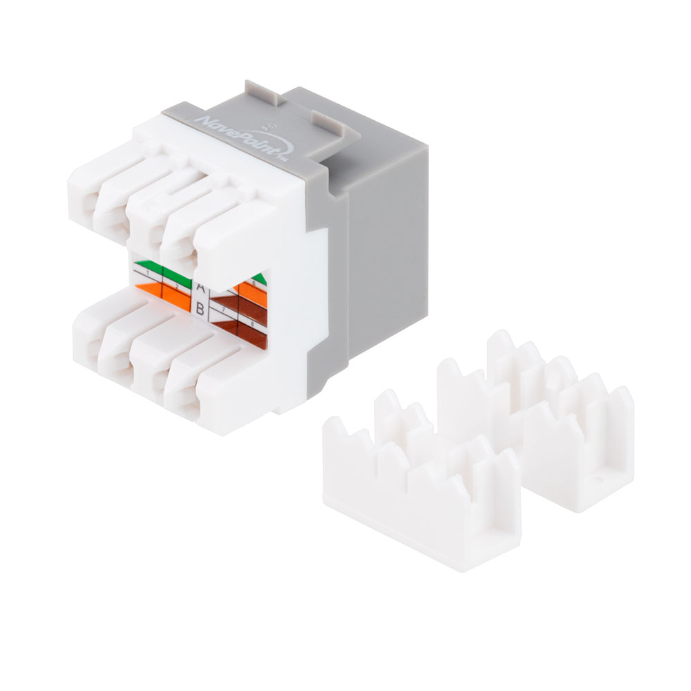 CAT5E Keystone Jack, Snap-In, 18