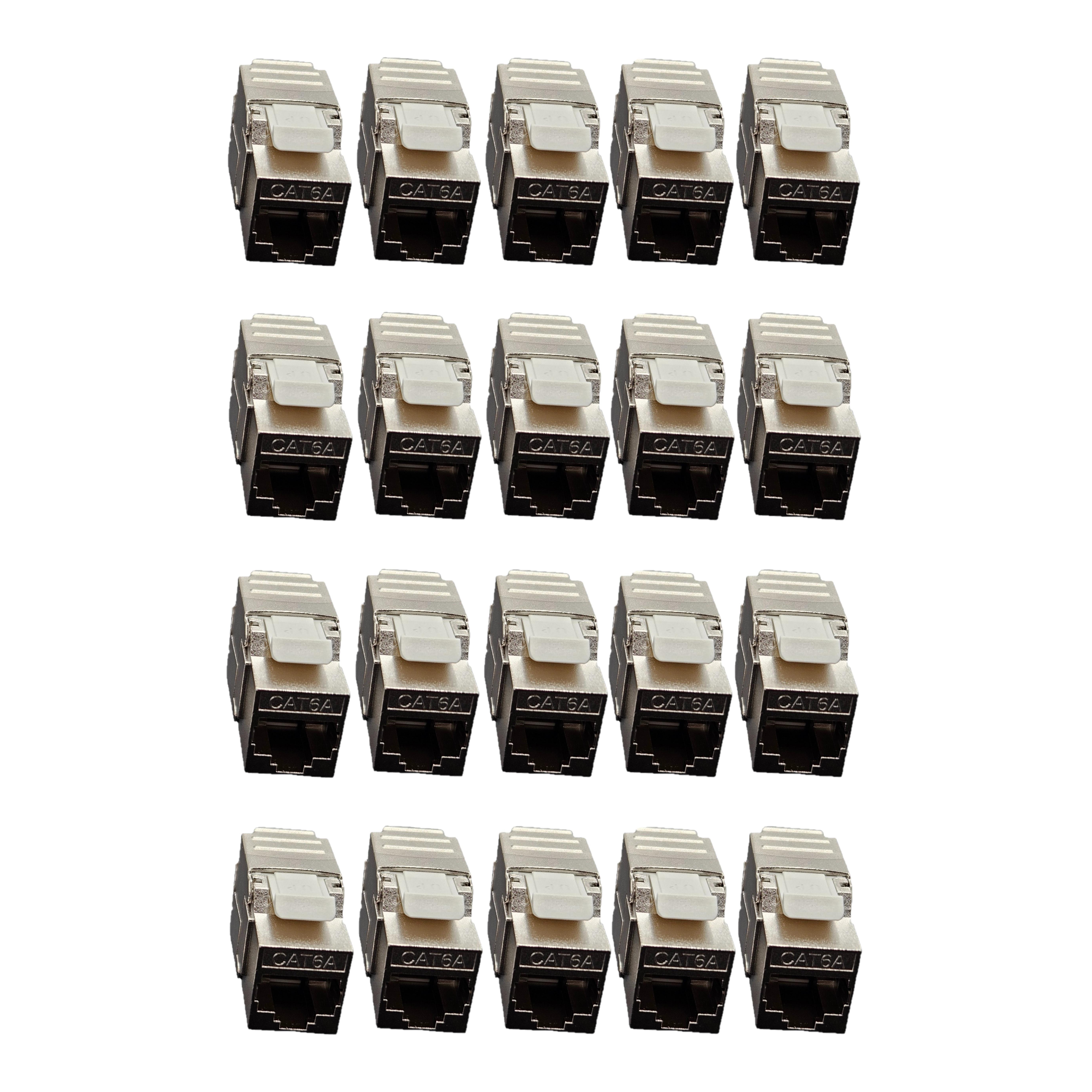 CAT 6A Tooless Keystone STP 20Pk