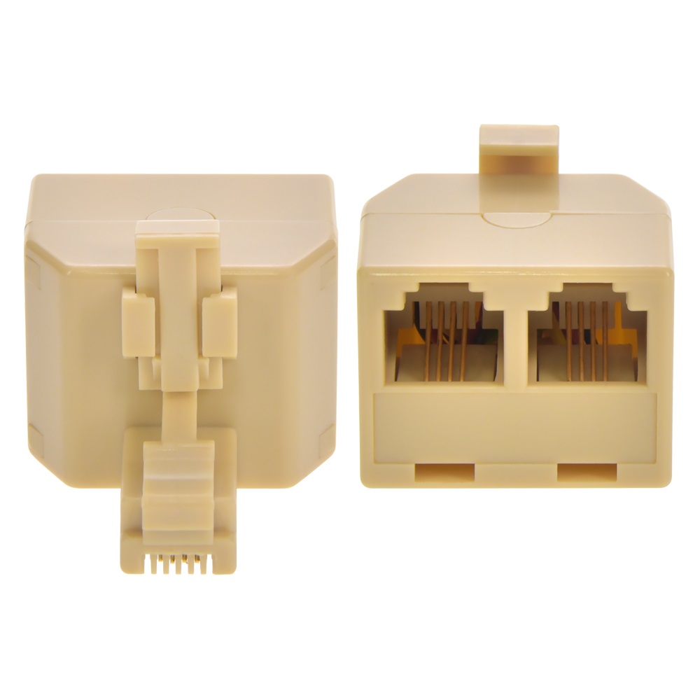 RJ11(6P4C) 1M/2F Modular T Adapt