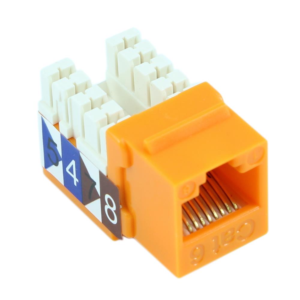 Keystone Insert CAT6 RJ45 Orange