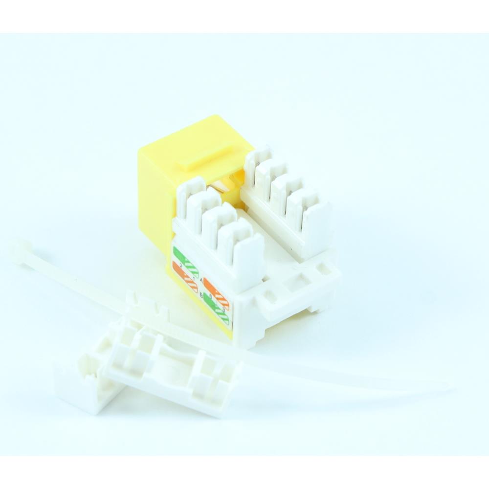 Keystone Insert CAT6 RJ45 Yellow