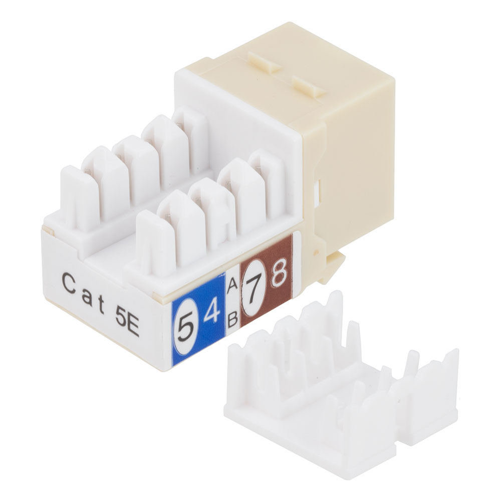 CAT5E Keystone Jack, Snap-In, 90