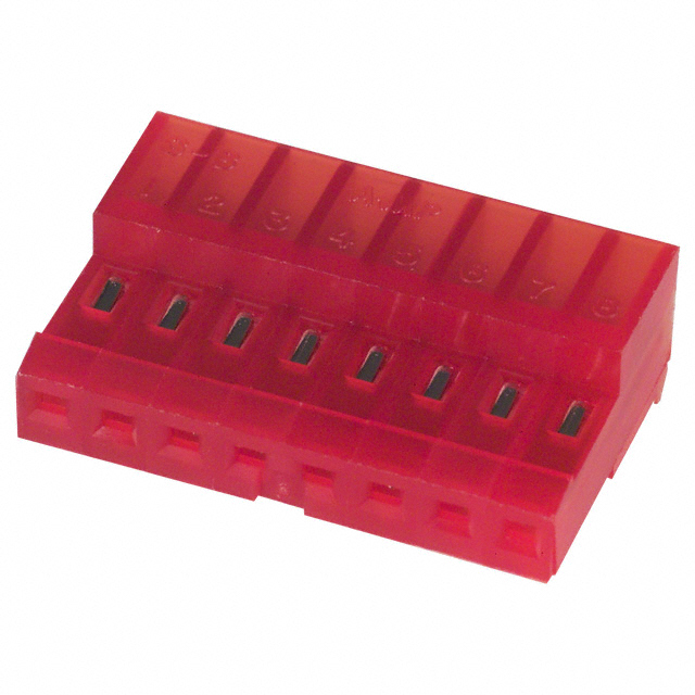 CONN RCPT 8POS IDC 22AWG TIN