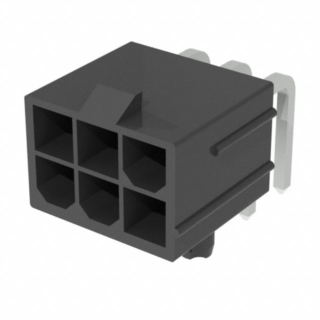 CONN HEADER R/A 6POS 4.2MM CONN HEADER R/A 6POS 4.2MM