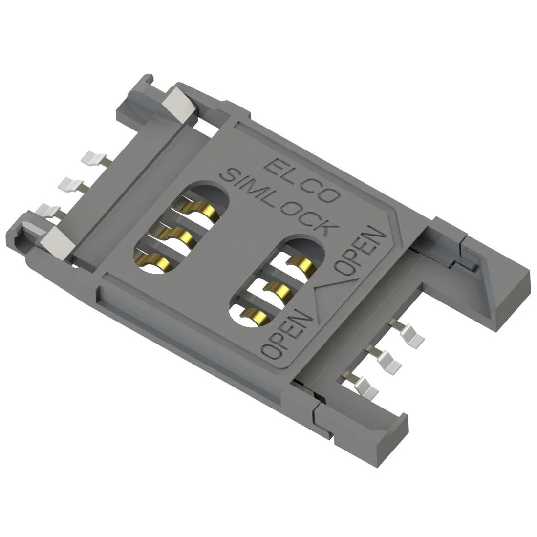 CONN SIM CARD R/A SMD