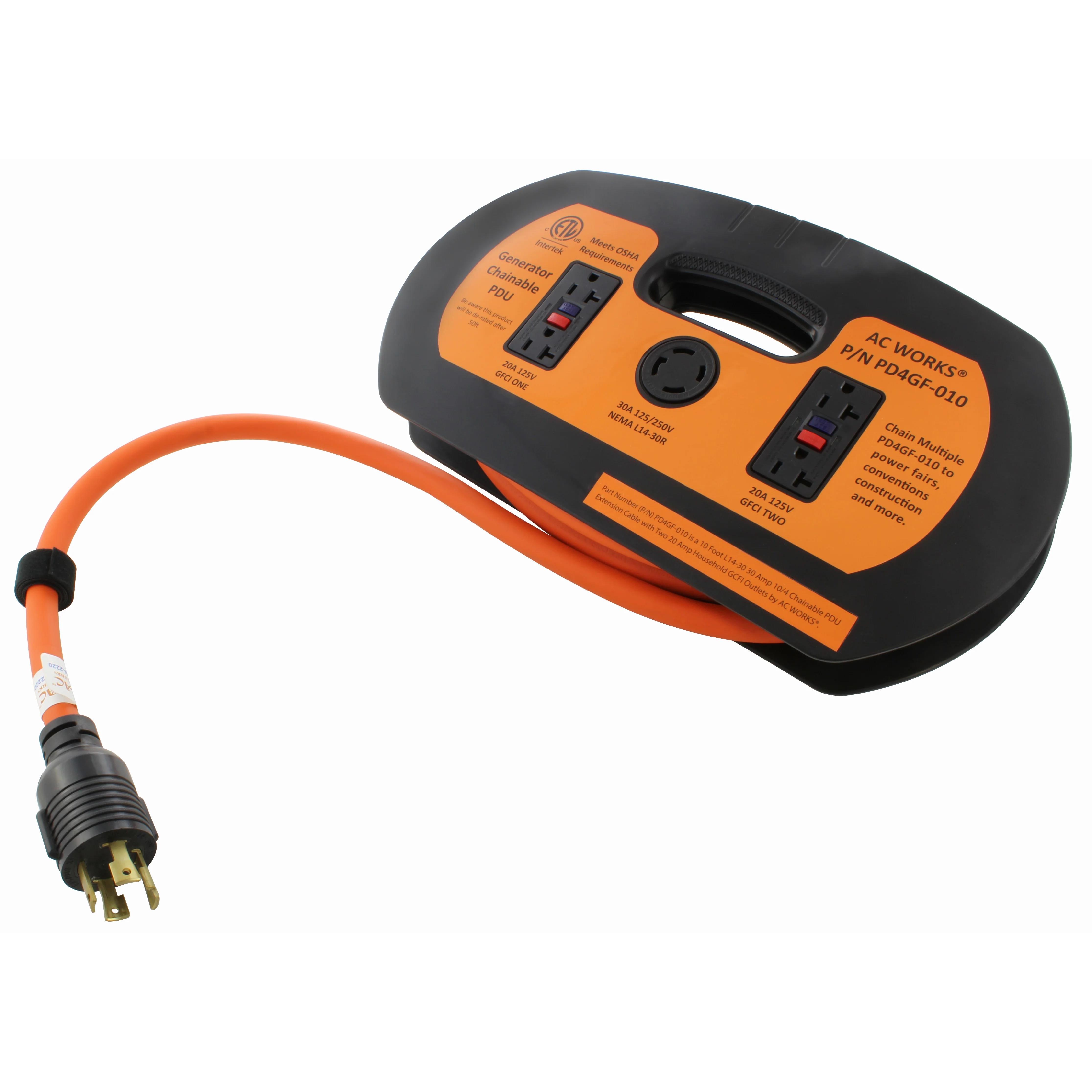 10ft L14-30 PDU with GFCI 5-20R