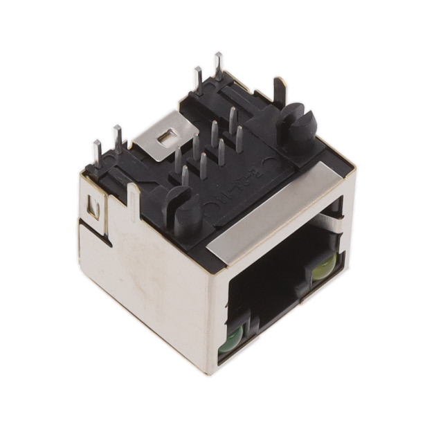 RJ45 MODULAR JACK, SHIELDED, DIP