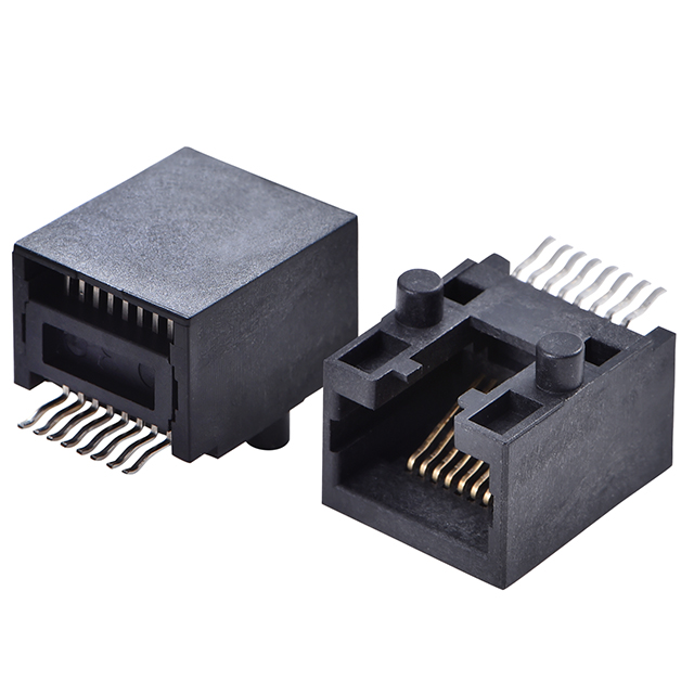 CONN MOD JACK 8P8C R/A UNSHLD