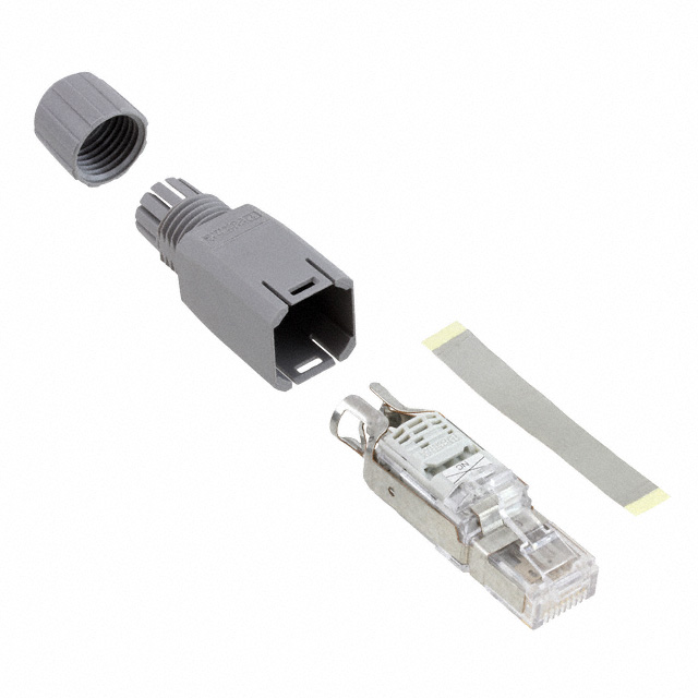 CONN MOD PLUG 8P4C SHIELDED