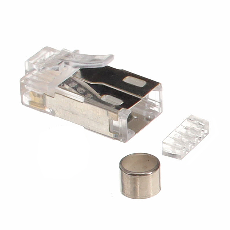 CONN MOD PLUG 8P8C SHIELDED