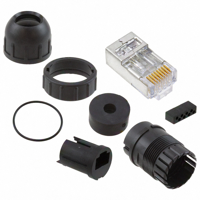 CONN MOD PLUG 8P8C SHIELDED