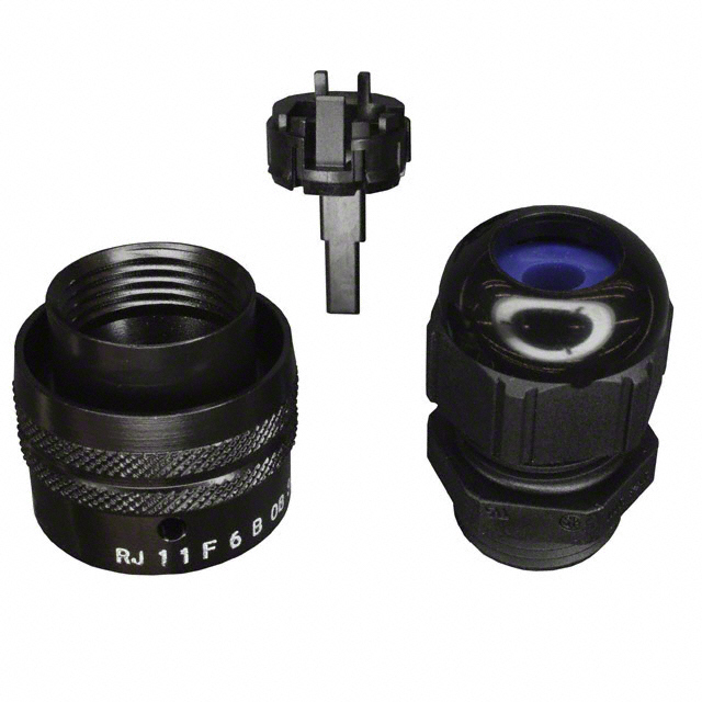 CONN MOD PLUG HSG RJ11 BLACK