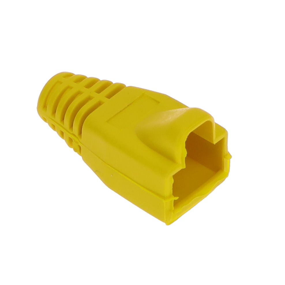 RJ45 STRAIN RELIEF BOOT-YELLOW