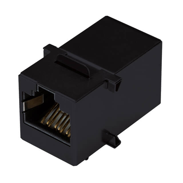RJ COUPLER, 2 PORT, 4P4C, 6U, MO RJ COUPLER, 2 PORT, 4P4C, 6U, MO