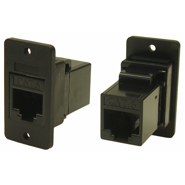 FM SLIM FT CAT6 2.5 HOLE BLK