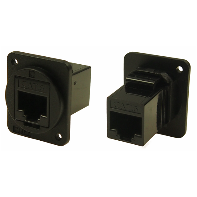 CONN FEEDTHRU CAT6 RJ45 PLAIN HO