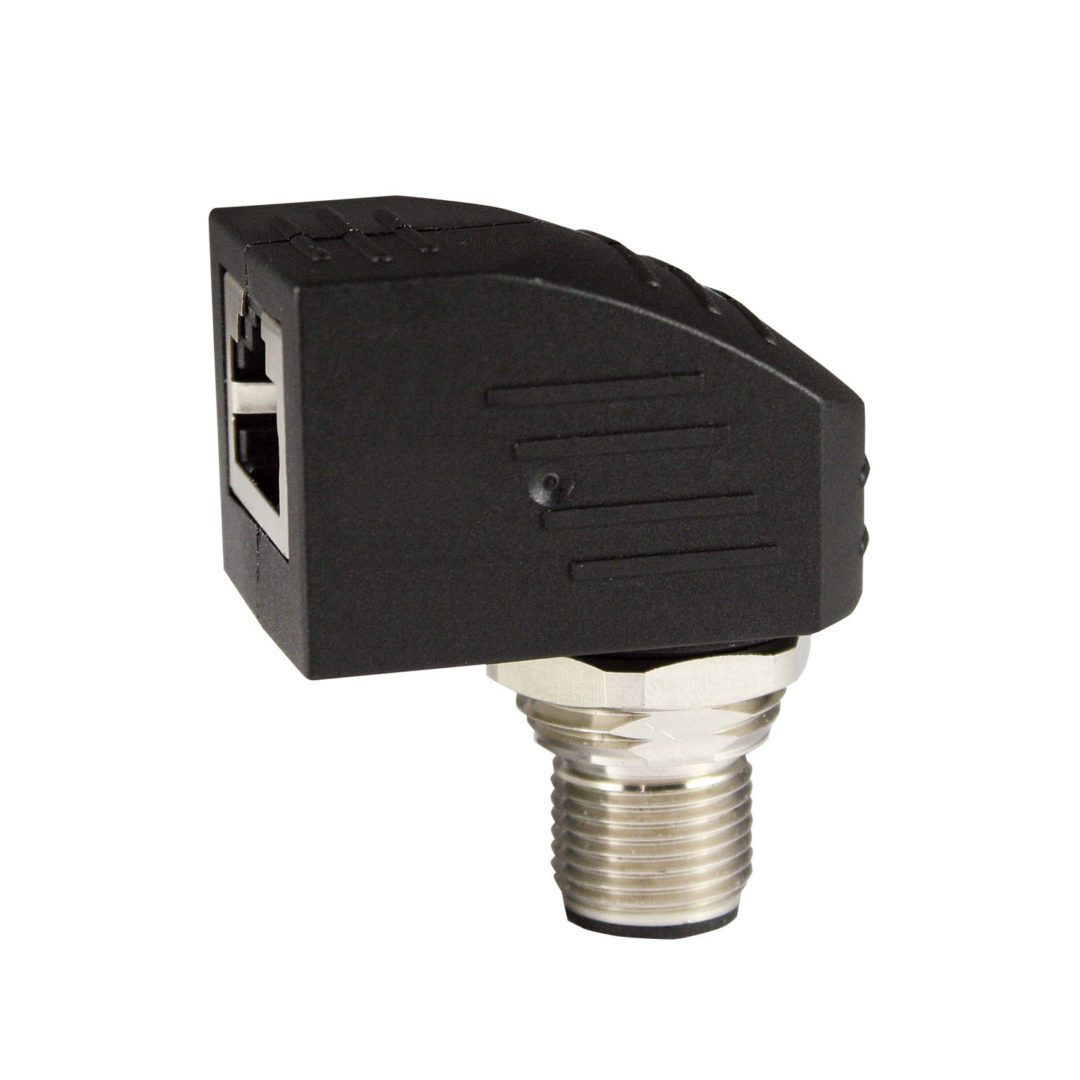M12 To RJ45 Adapter, Male M12 D-