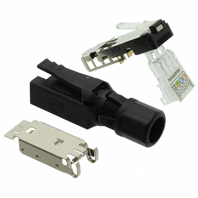 CONN MOD PLUG 8P4C SHIELDED CONN MOD PLUG 8P4C SHIELDED