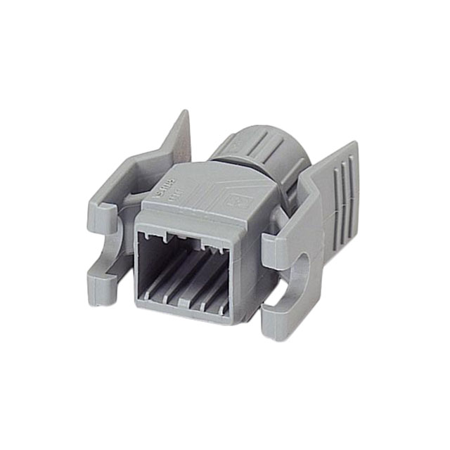 CONN MOD PLUG HSG RJ45 GRAY