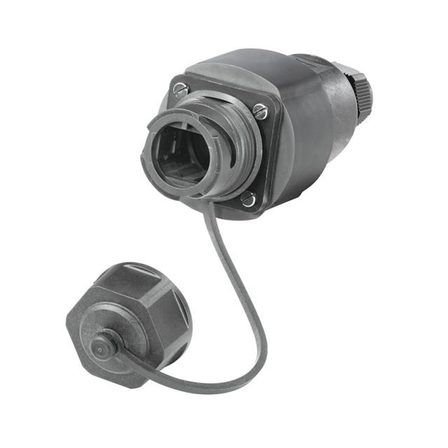 CONN MOD PLUG HSG RJ45 BLACK