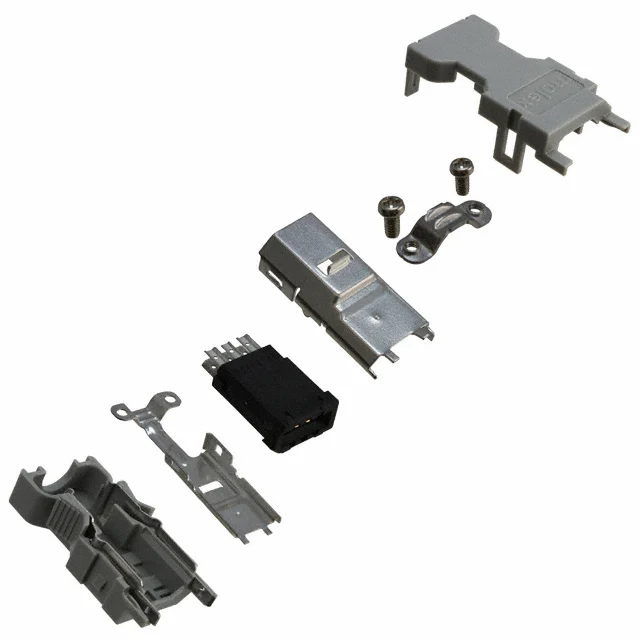 CONN SERIAL I/O PLG 6POS SLD STR