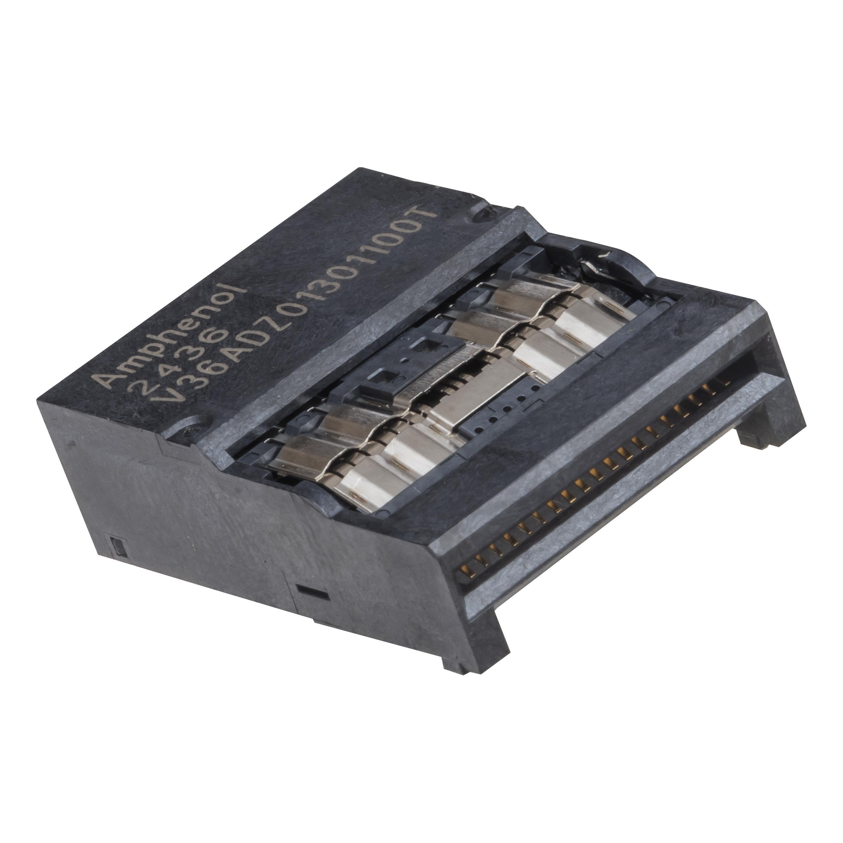 112G QSFP-DD 1x1 SMT connector