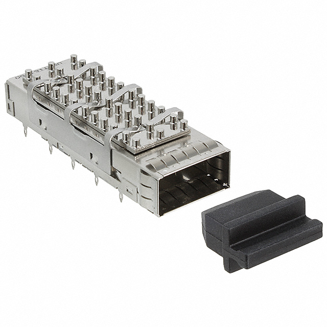 CONN QSFP CAGE W/HSINK PRESS RA