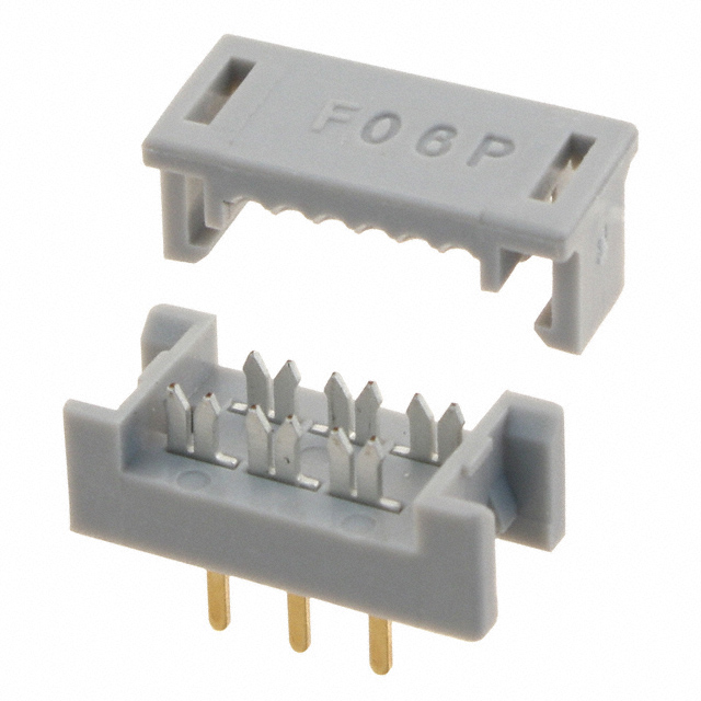 CONN DIP HDR IDC 6POS VERT