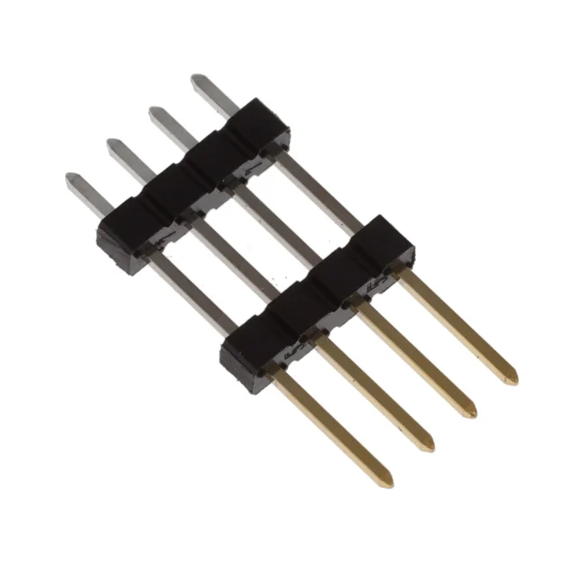 CONN HDR 4POS 0.1" STACK T/H