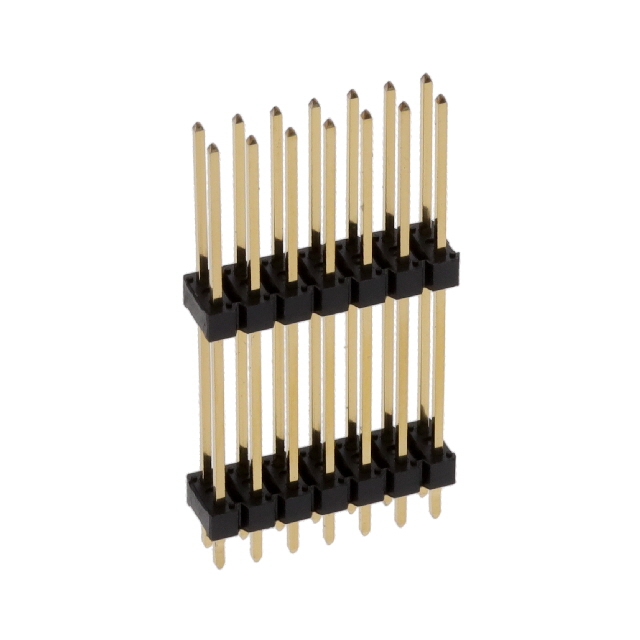 CONN HDR 14POS 0.100" STACK T/H