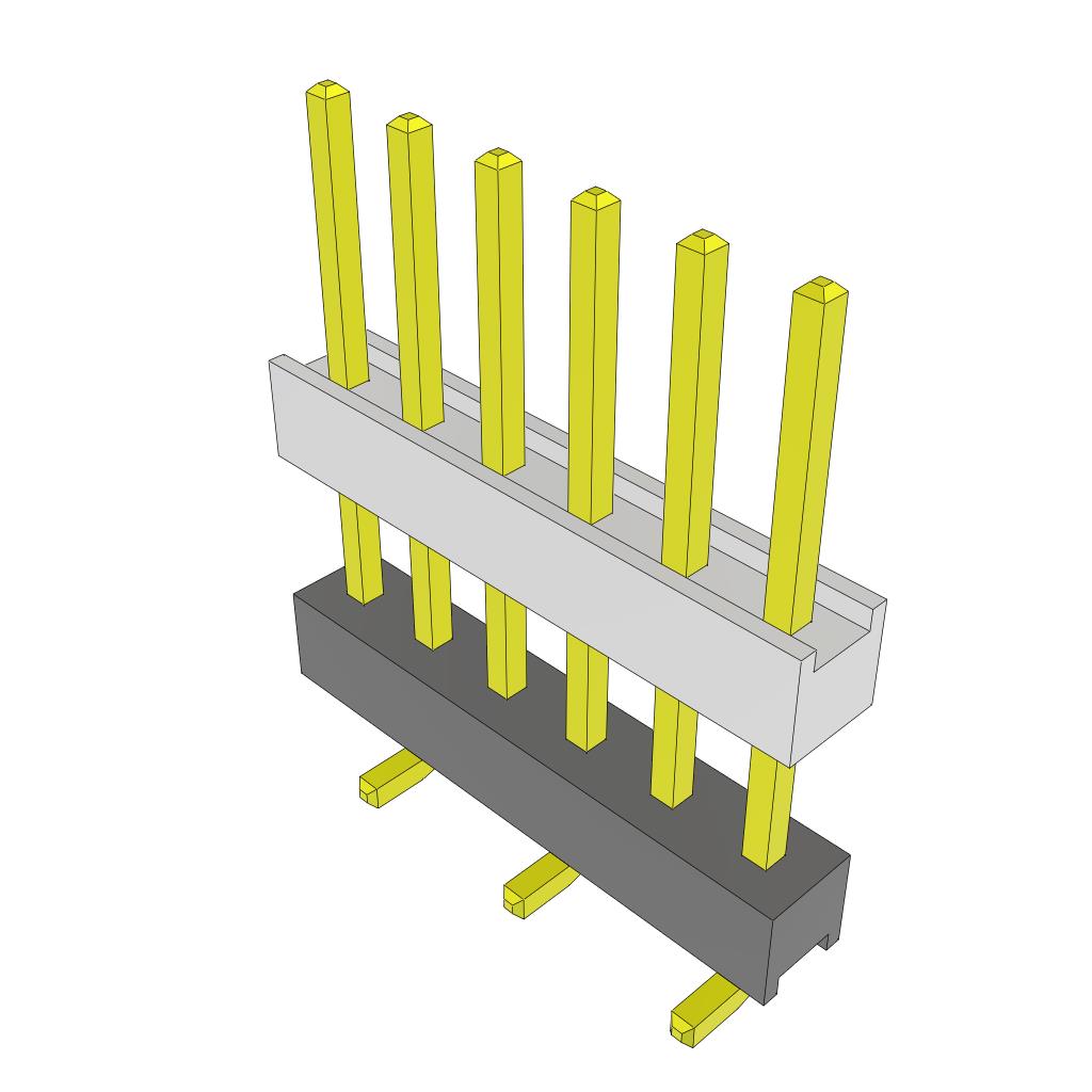 CONN HDR 6POS 0.1 STACK SMD GOLD