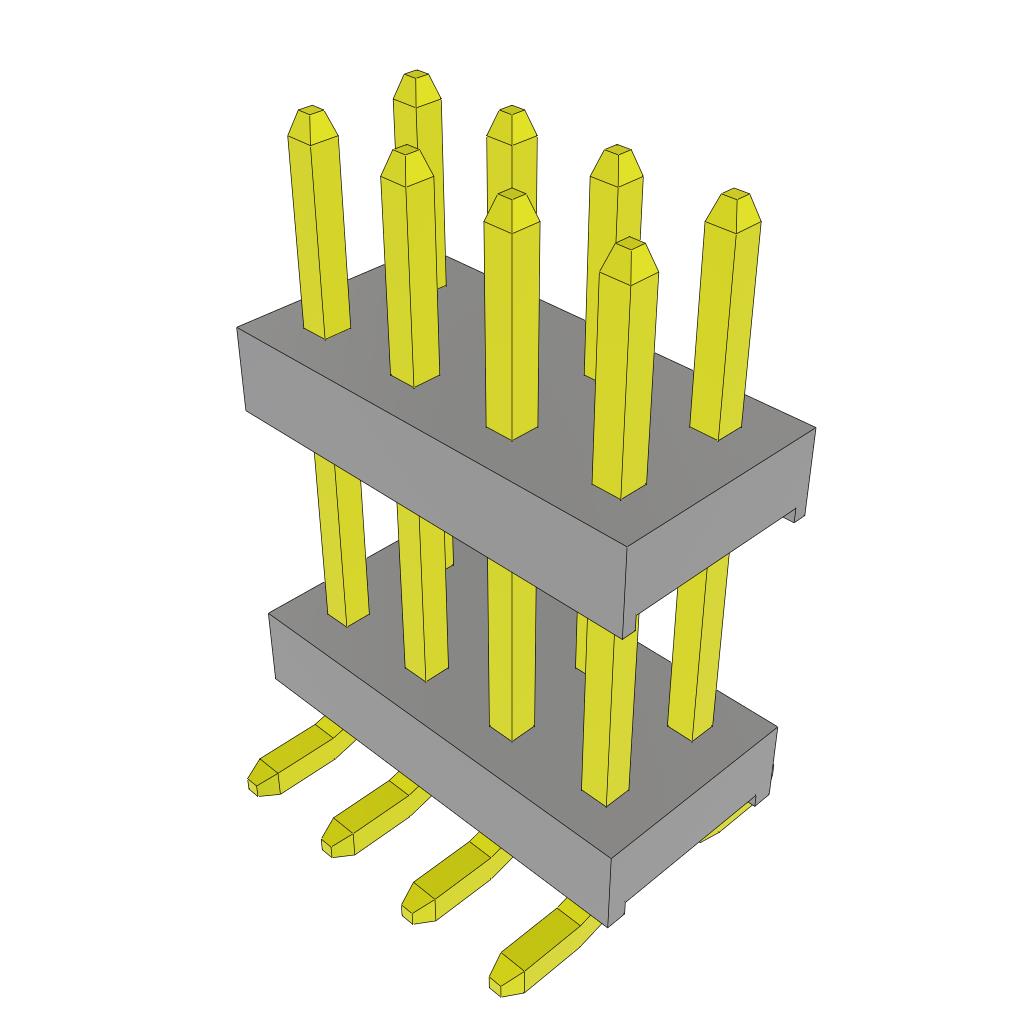 CONN HDR 8POS 0.079 STACK SMD CONN HDR 8POS 0.079 STACK SMD