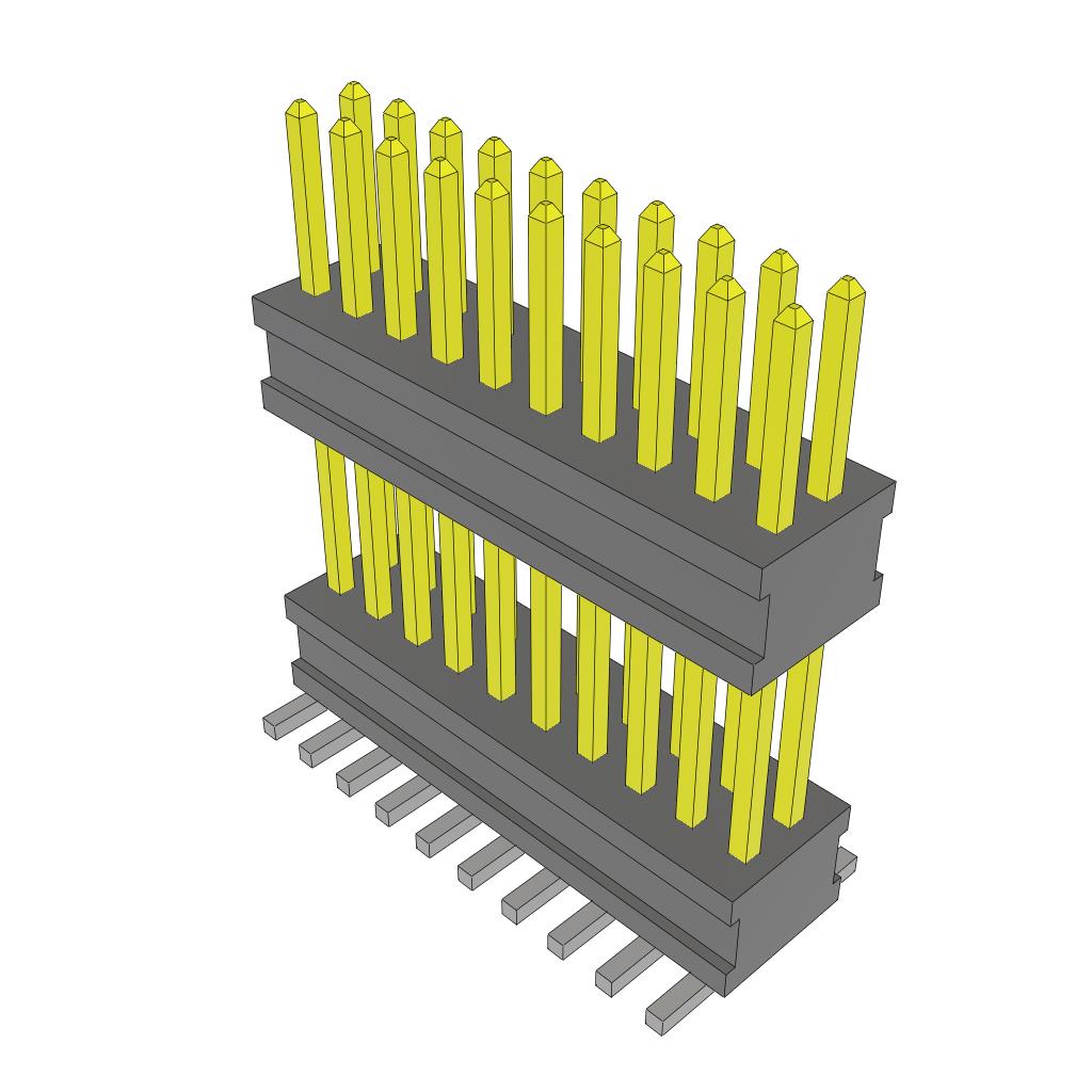 CONN HDR 20POS 0.05 STACK SMD