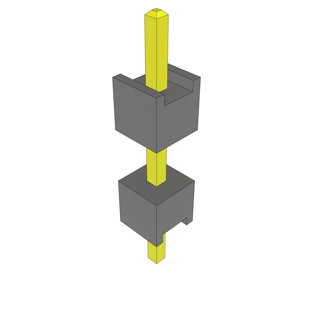 CONN HDR 1POS STACK T/H TIN