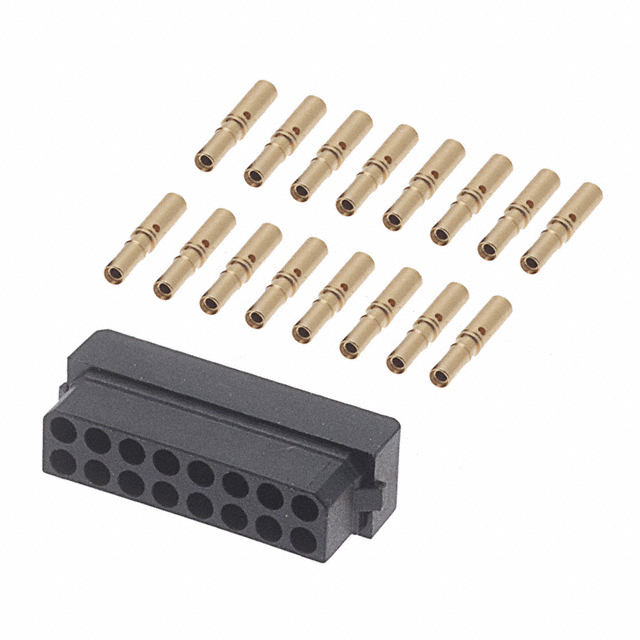 CONN RCPT 16POS CRIMP 24-28AWG