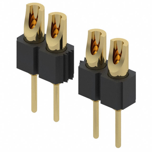 CONN HDR SOLDER 64POS GOLD