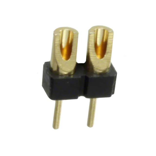 CONN HDR STRIP SOLDER 2POS GOLD