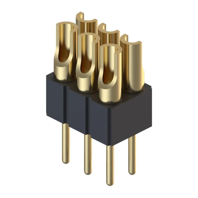 CONN HDR STRIP SOLDER 6POS GOLD