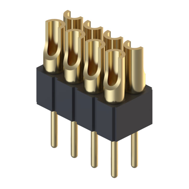 CONN HDR STRIP SOLDER 8POS GOLD