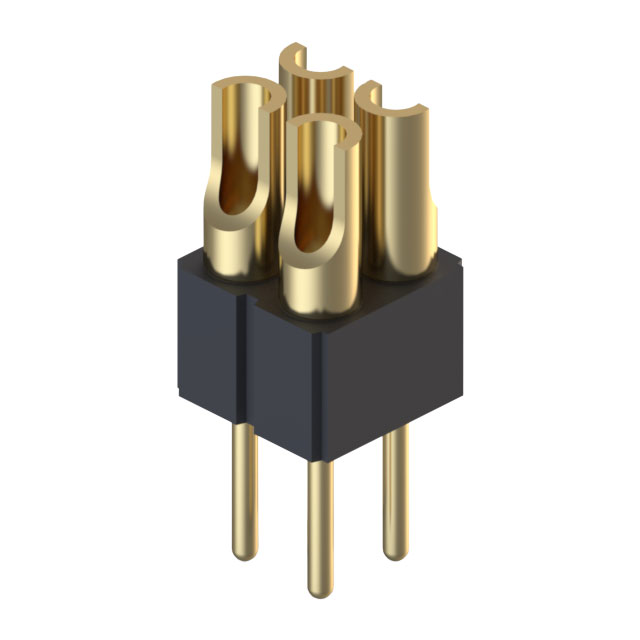 CONN HDR STRIP SOLDER 4POS GOLD