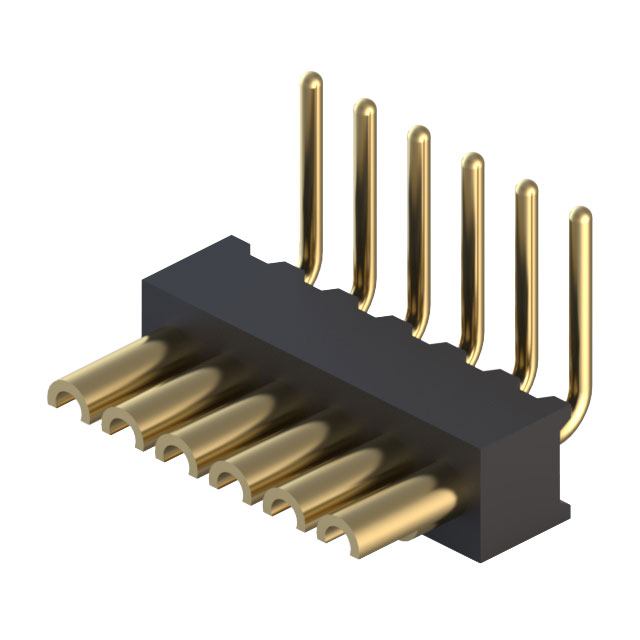 CONN HDR STRIP SOLDER 6POS GOLD