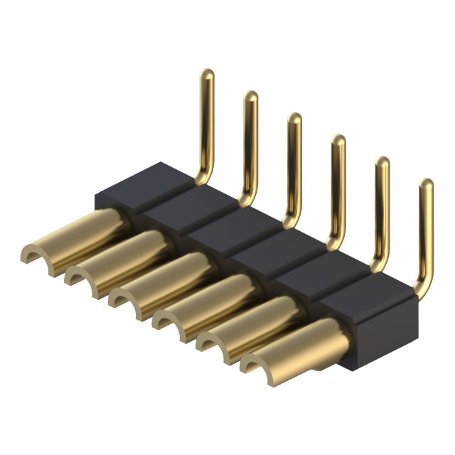 CONN HDR STRIP SOLDER 6POS GOLD