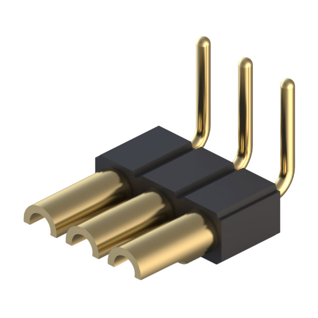 CONN HDR STRIP SOLDER 3POS GOLD