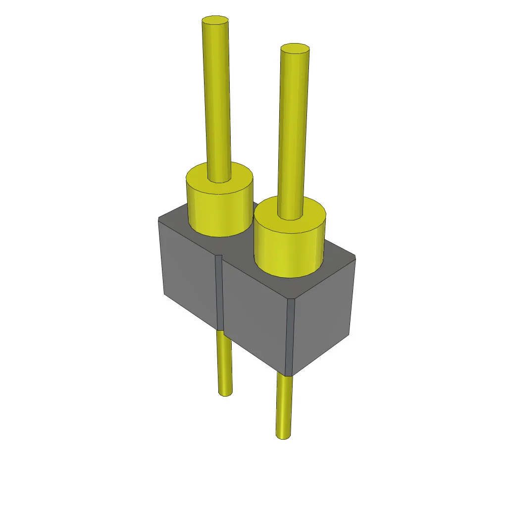 CONN HEADER POST 2POS GOLD